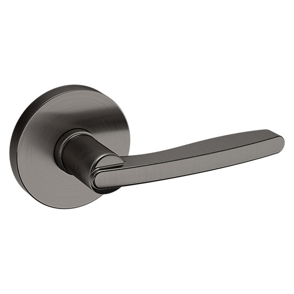 Baldwin Contemporary Tubular Lever Set with 5046 Round Rose for Doors