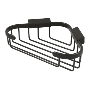 Deltana Triangular Corner Wire Basket for Bathroom Storage, Measuring 8-3/4 Inches by 6-7/8 Inches