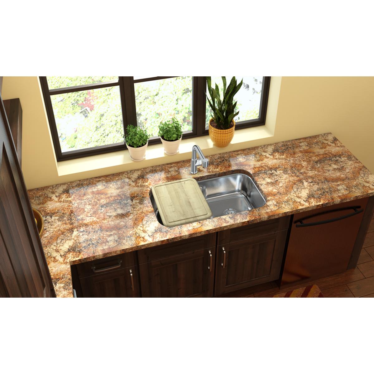 Elkay Sustainable Hardwood 13-1/2 x 17 x 1 Cutting Board for Elkay Sinks