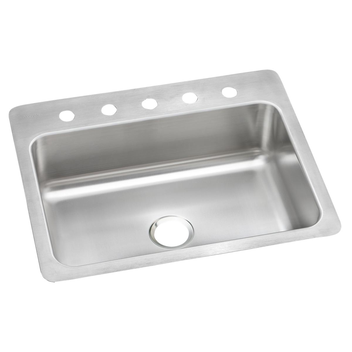 Elkay Dayton 27-Inch by 22-Inch by 8-Inch Single Bowl Dual Mount Kitchen Sink for Enhanced Culinary Spaces