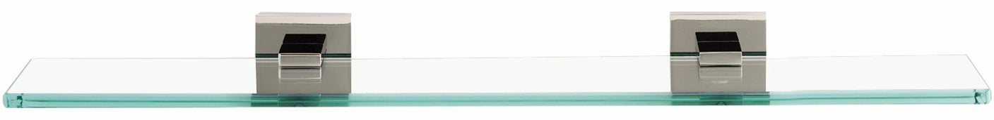 Alno Contemporary II Bathroom Glass Shelf with Brackets, 18 - foot Length