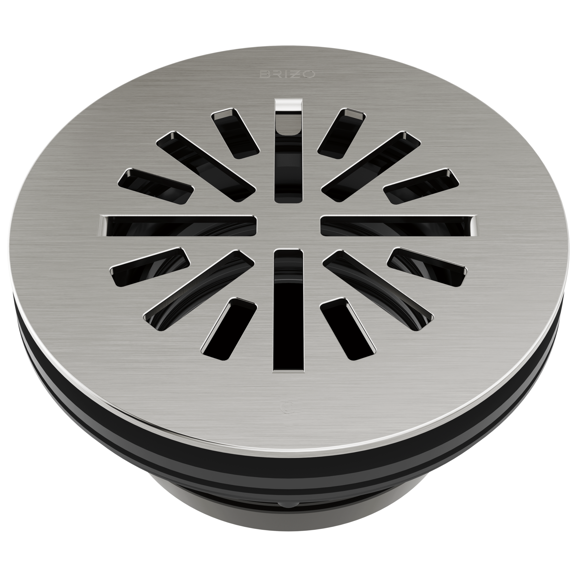 Brizo 4-Inch Prefabricated Round Shower Drain with Premium Features