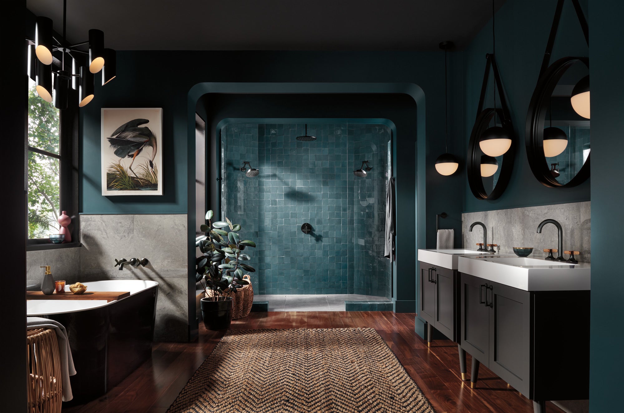 Brizo Odin Widespread Lavatory with Stylish Low Cross Handles