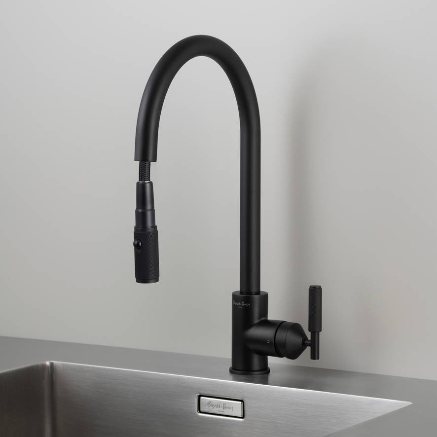 Buster + Punch Dual Spray Linear Pull - out Kitchen Sink Faucet for Elegant Culinary Spaces