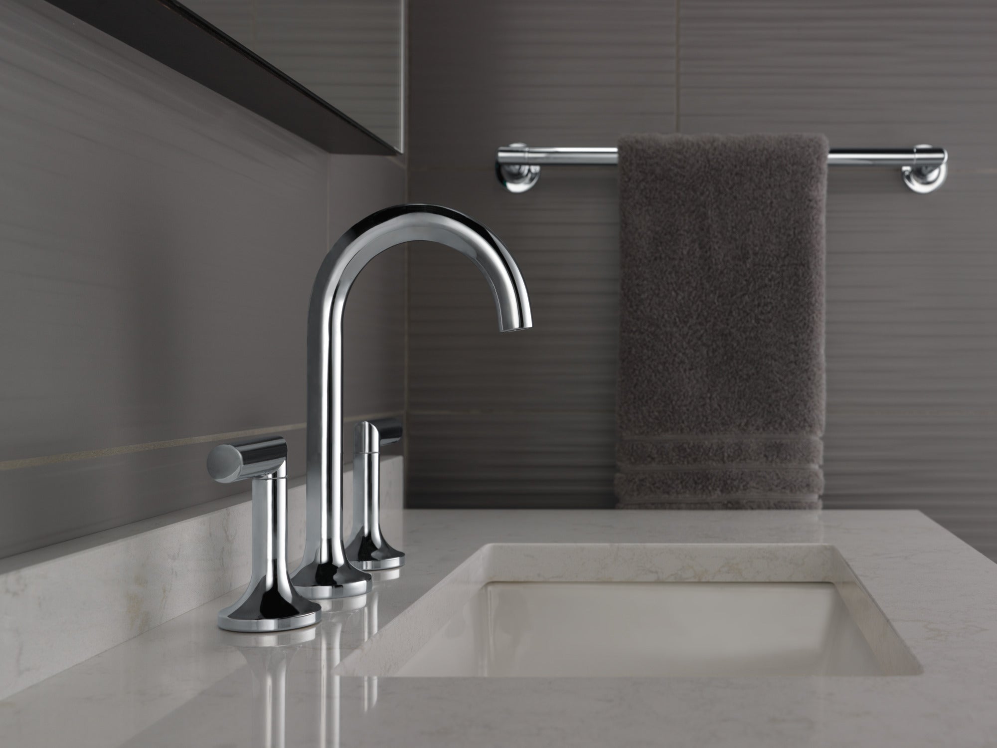 Brizo Odin High - Lever Handles for Widespread Lavatories, a Blend of Style and Durability