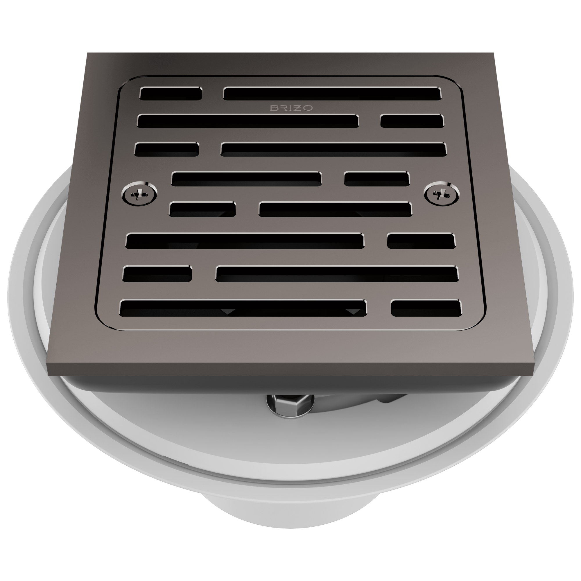 Brizo Square Tile - In Shower Drain with 4 - Foot Capacity for Modern Bathrooms