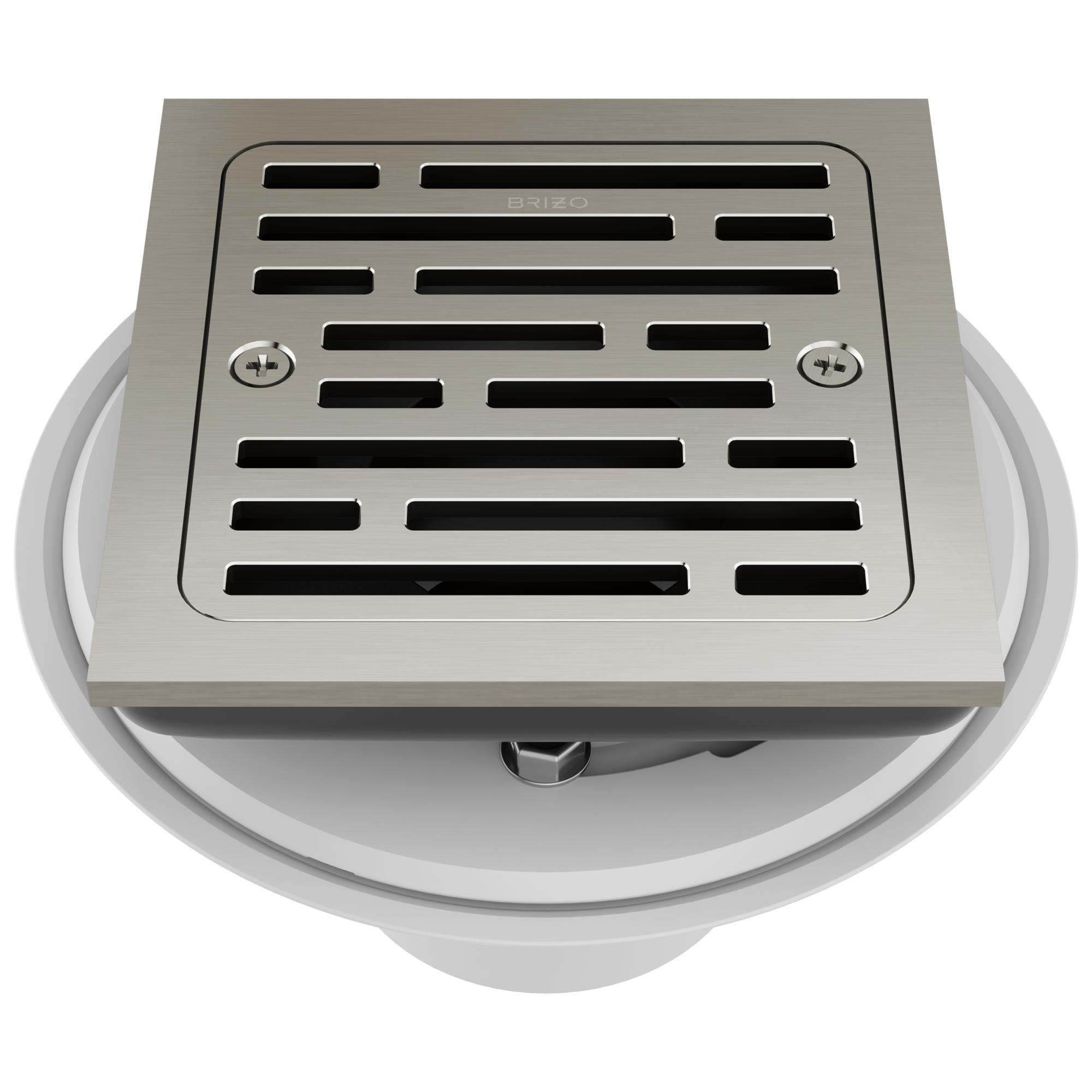Brizo Square Tile - In Shower Drain with 4 - Foot Capacity for Modern Bathrooms