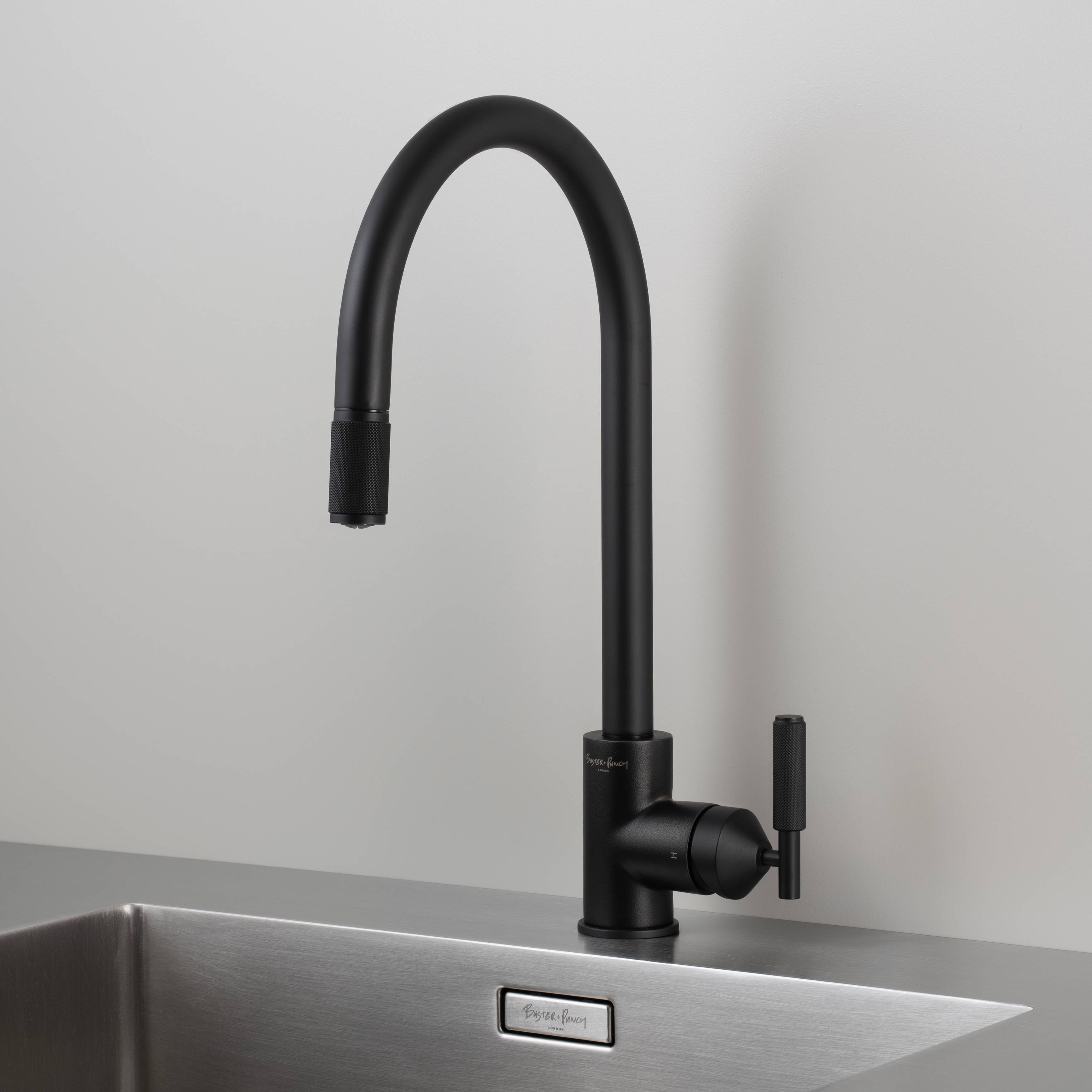 Buster + Punch Cross Style Pull - out Kitchen Mixer Faucet for Elegant Kitchens