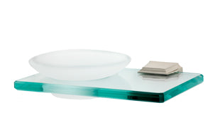 Alno Transitional Geometric Style Bath Soap Dish for Modern Bathrooms