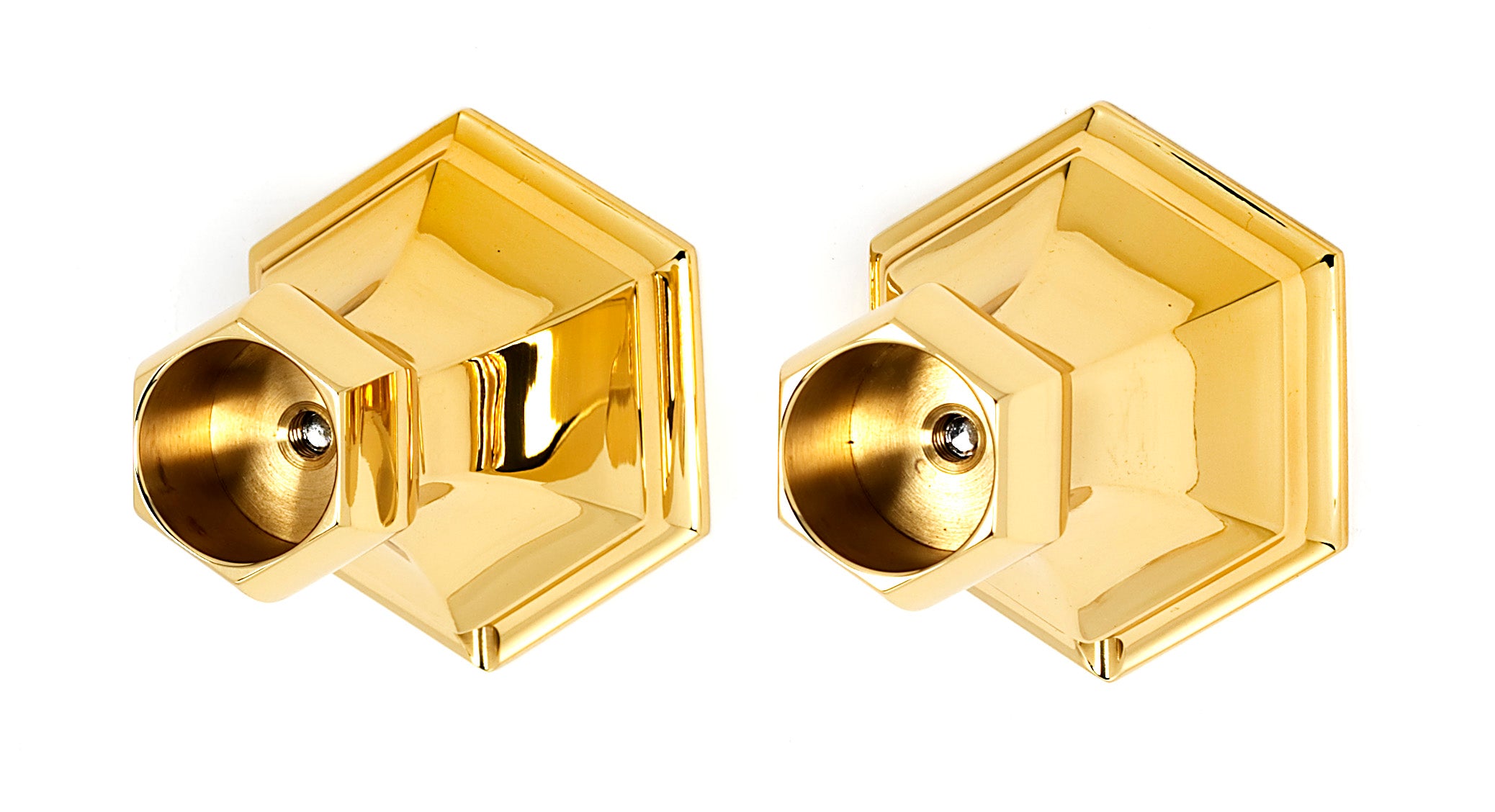Alno Nicole Traditional-Style Bath Shower Rod Brackets - 2 3/8' Length