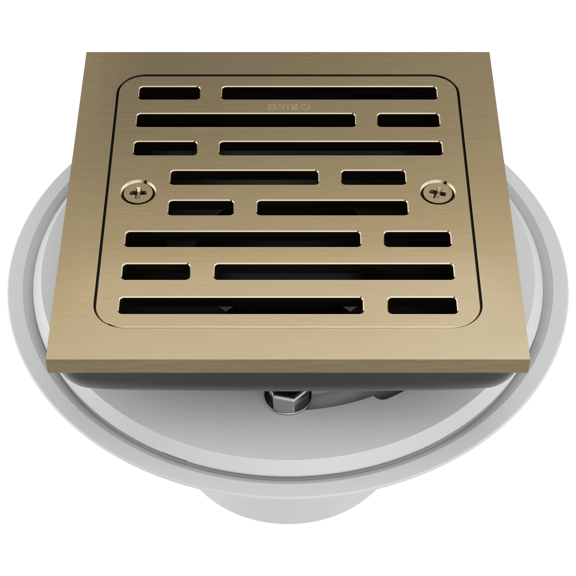 Brizo Square Tile - In Shower Drain with 4 - Foot Capacity for Modern Bathrooms