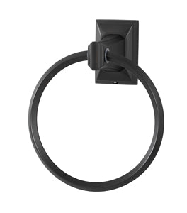 Alno Transitional Geometric Style Bathroom Towel Ring