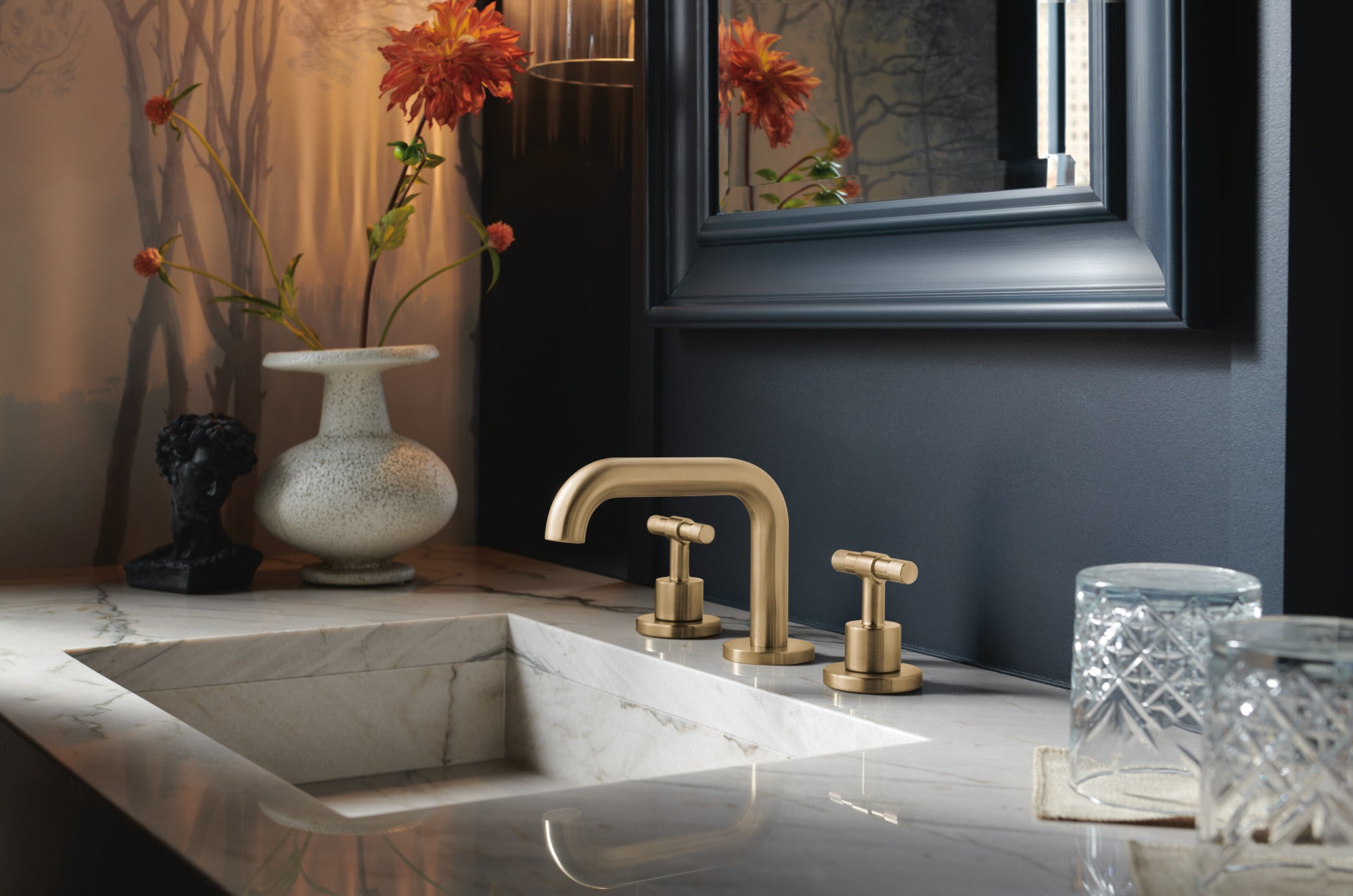 Brizo Litze Premium Widespread Lavatory T - Lever Handle Kit for Stylish Bathrooms