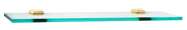Alno Geometric 18' Bathroom Glass Shelf with Durable Brackets