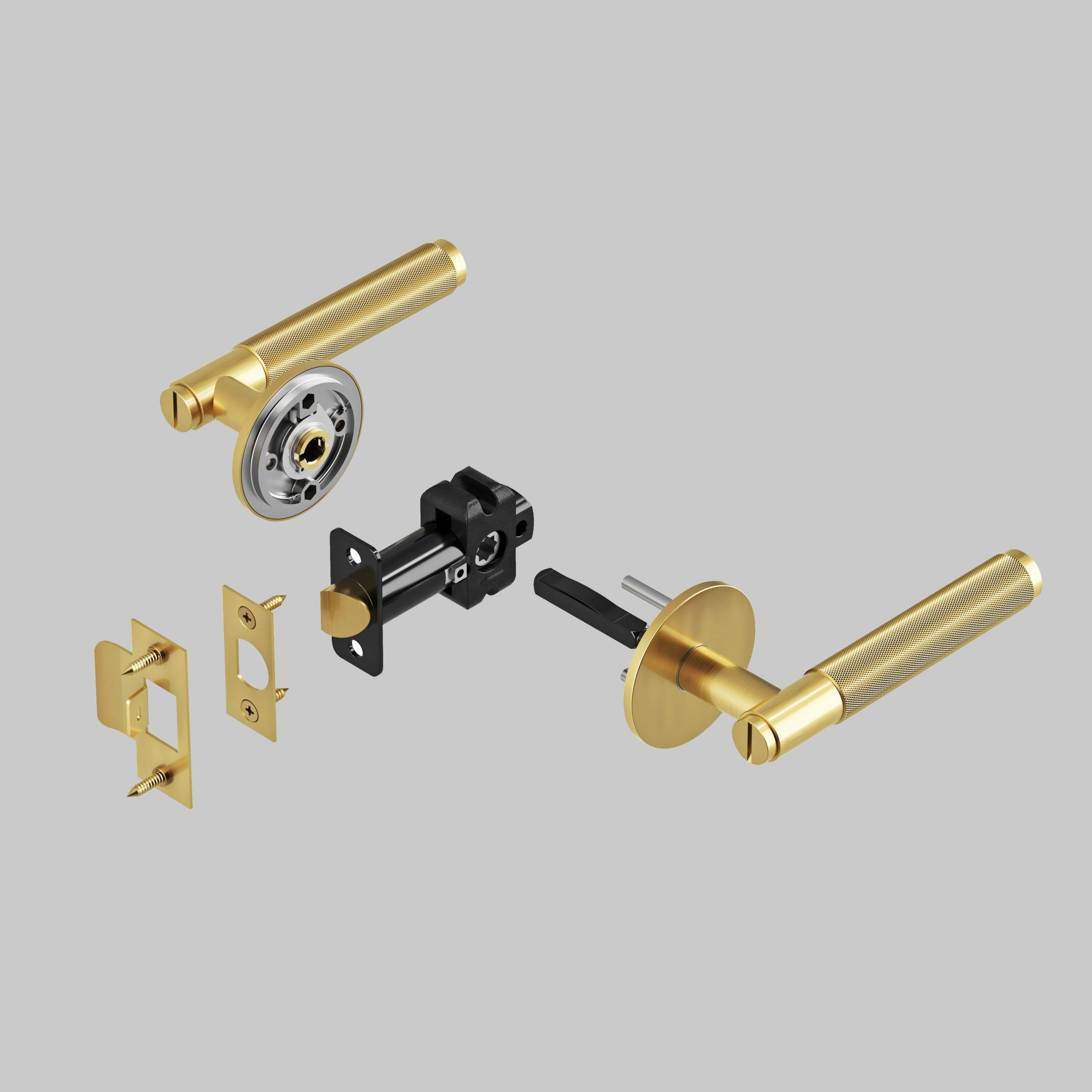 Buster + Punch 2-3/8 Anodised Aluminium Passage Tubular Latch