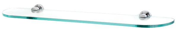 Alno Infinity Series 24-Inch Glass Bathroom Shelf with Sturdy Brackets