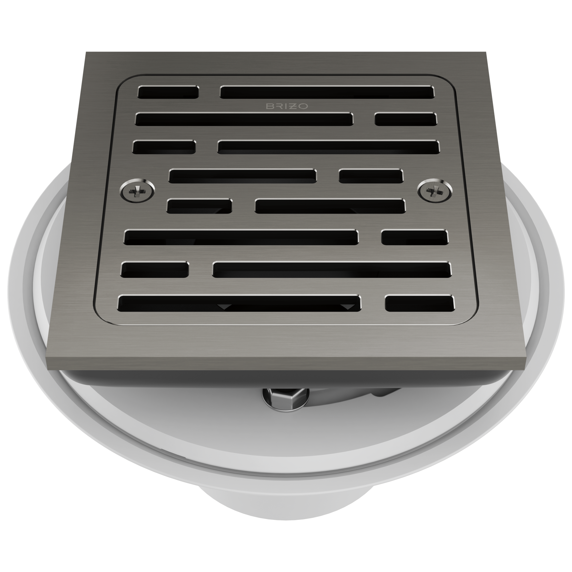 Brizo Square Tile - In Shower Drain with 4 - Foot Capacity for Modern Bathrooms