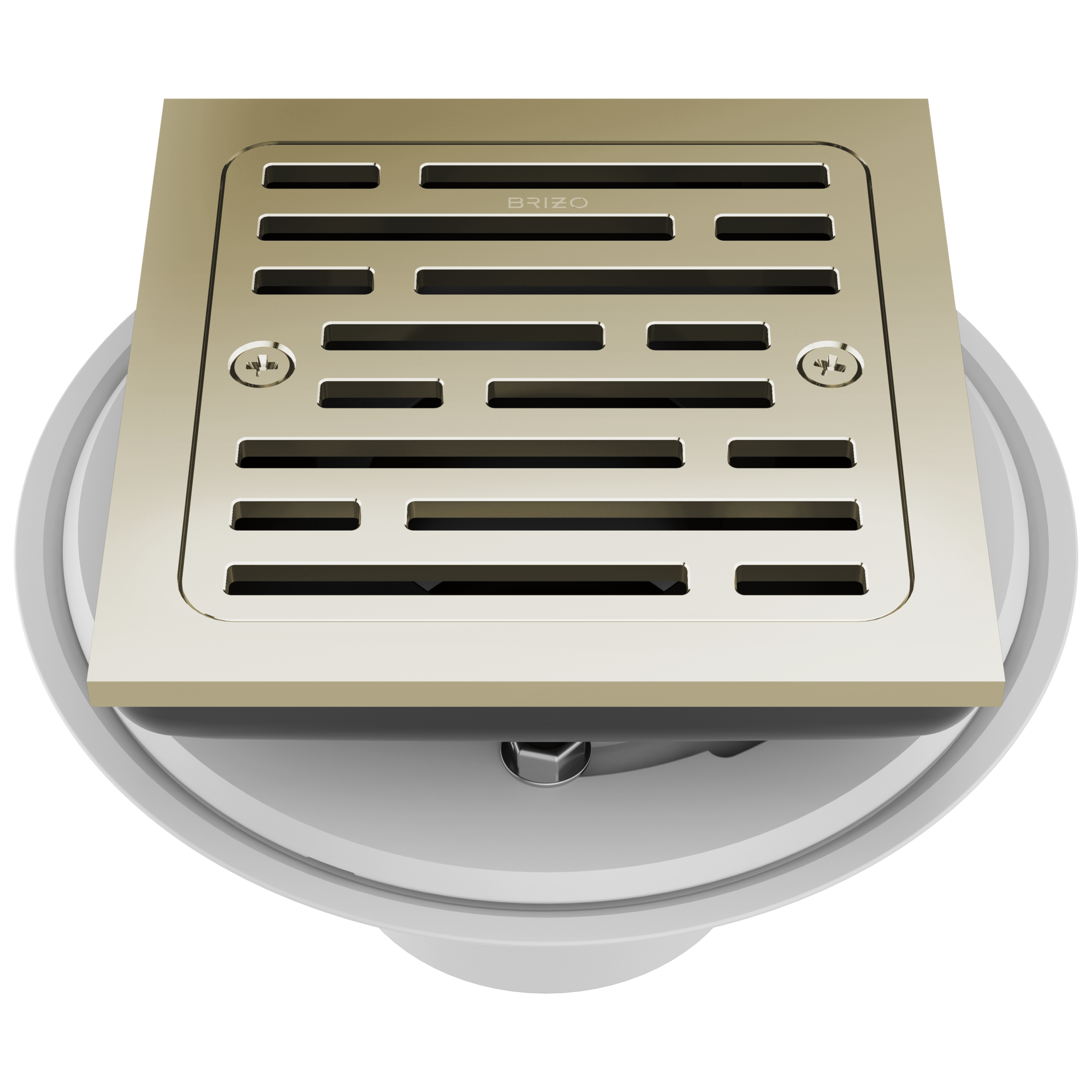 Brizo Square Tile - In Shower Drain with 4 - Foot Capacity for Modern Bathrooms
