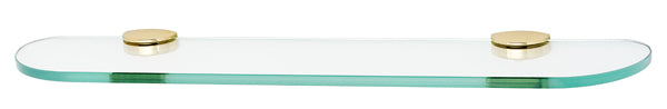 Alno Euro Series 24-Inch Glass Bathroom Shelf with Sturdy Brackets for Modern Bathroom Decor