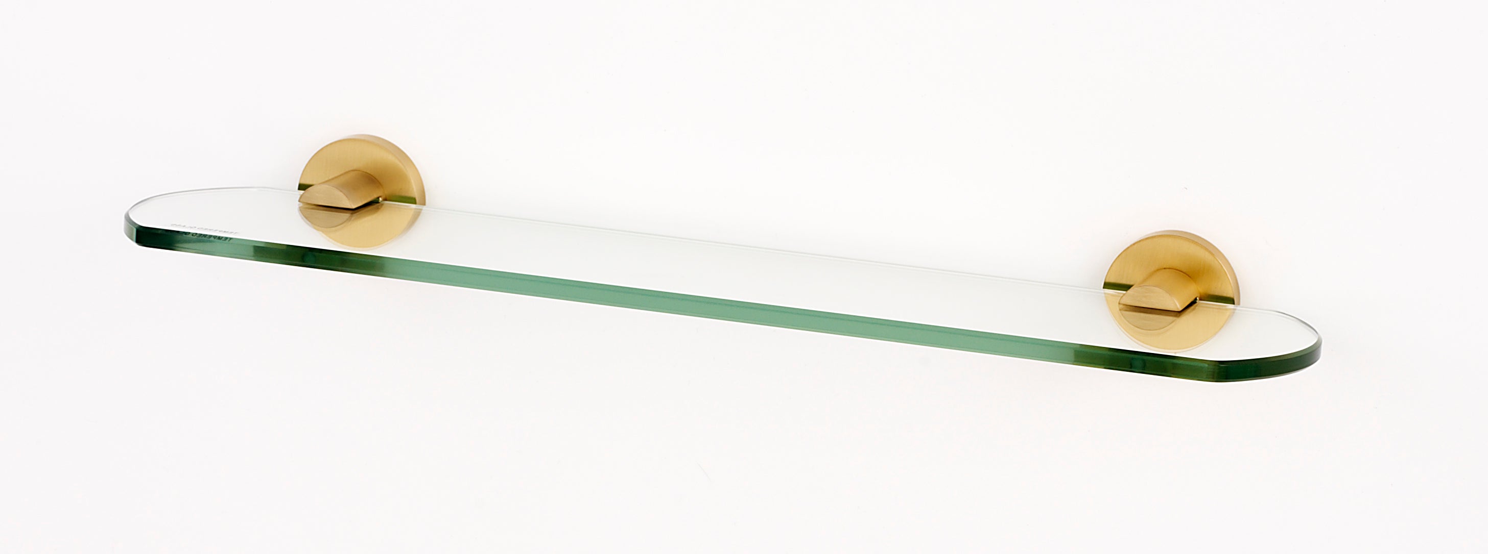 Alno Contemporary I 24-Inch Glass Bathroom Shelf with Sturdy Brackets