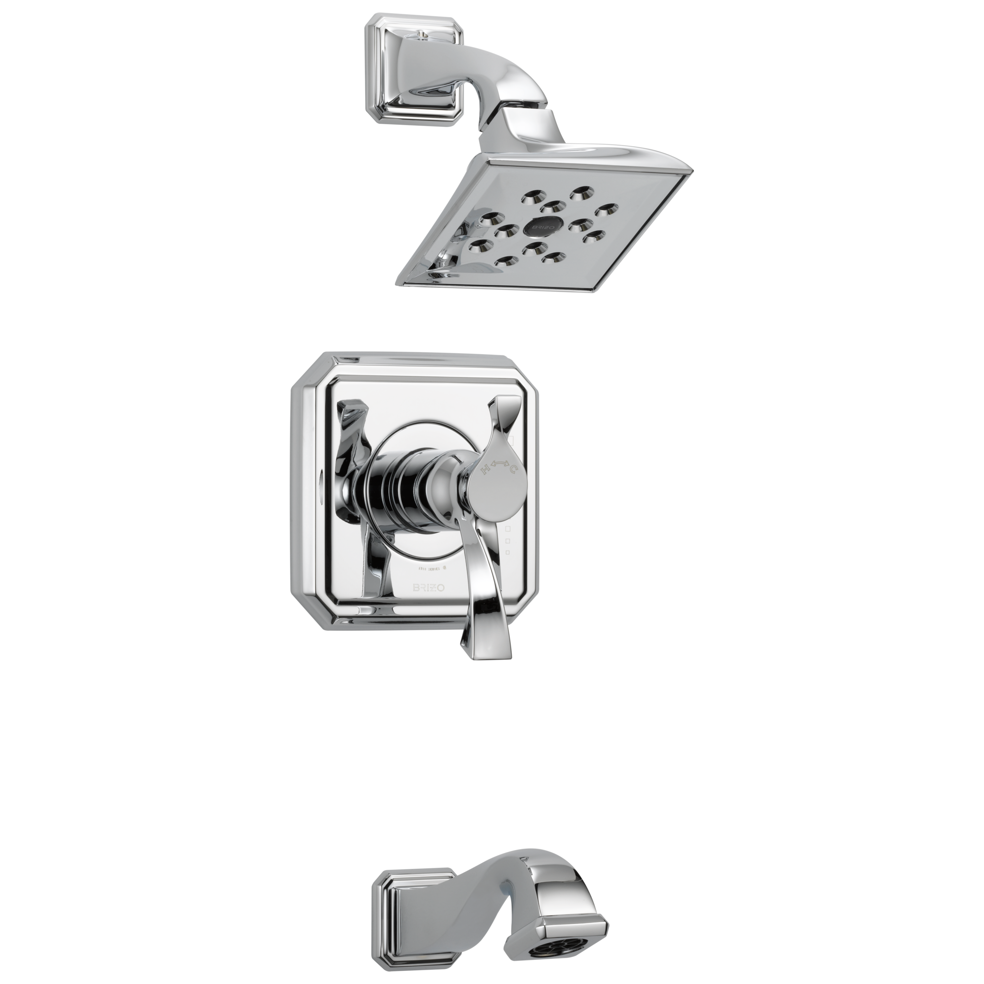 Brizo Virage Tempassure High - end Thermostatic Bathtub and Shower Fixture