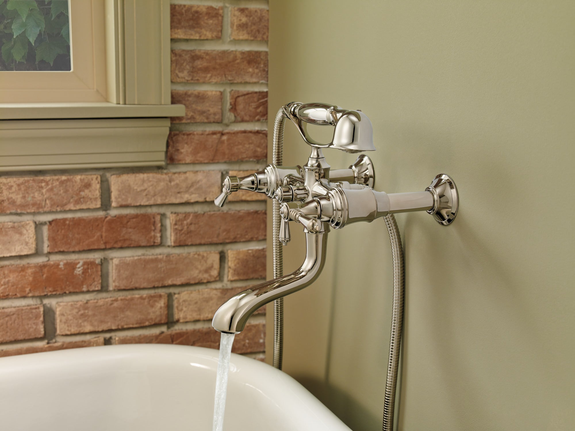 Brizo Luxury Traditional Wall - Mounted Tub Filler Unions with Optional Extension