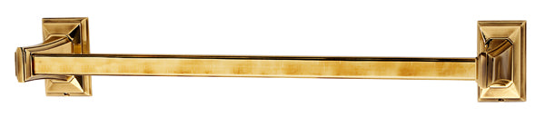 Alno 18-Inch Geometric Transitional Style Bathroom Towel Bar