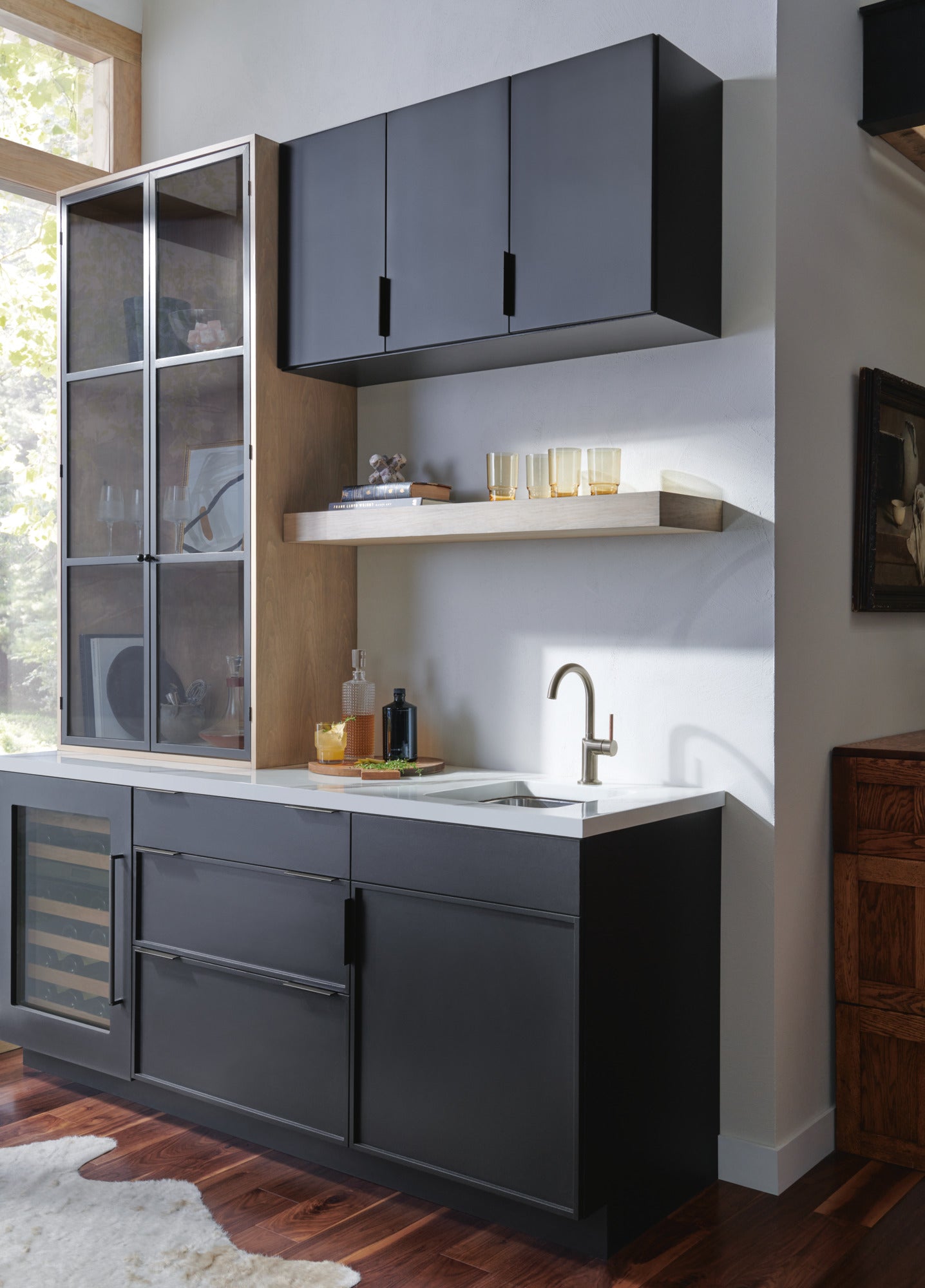 Brizo Odin Bar Faucet Kit with Customizable Wood Lever Handle