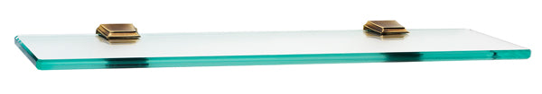 Alno Geometric 18' Bathroom Glass Shelf with Durable Brackets