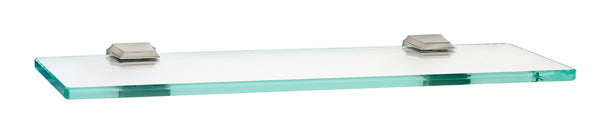Alno Geometric 18' Bathroom Glass Shelf with Durable Brackets