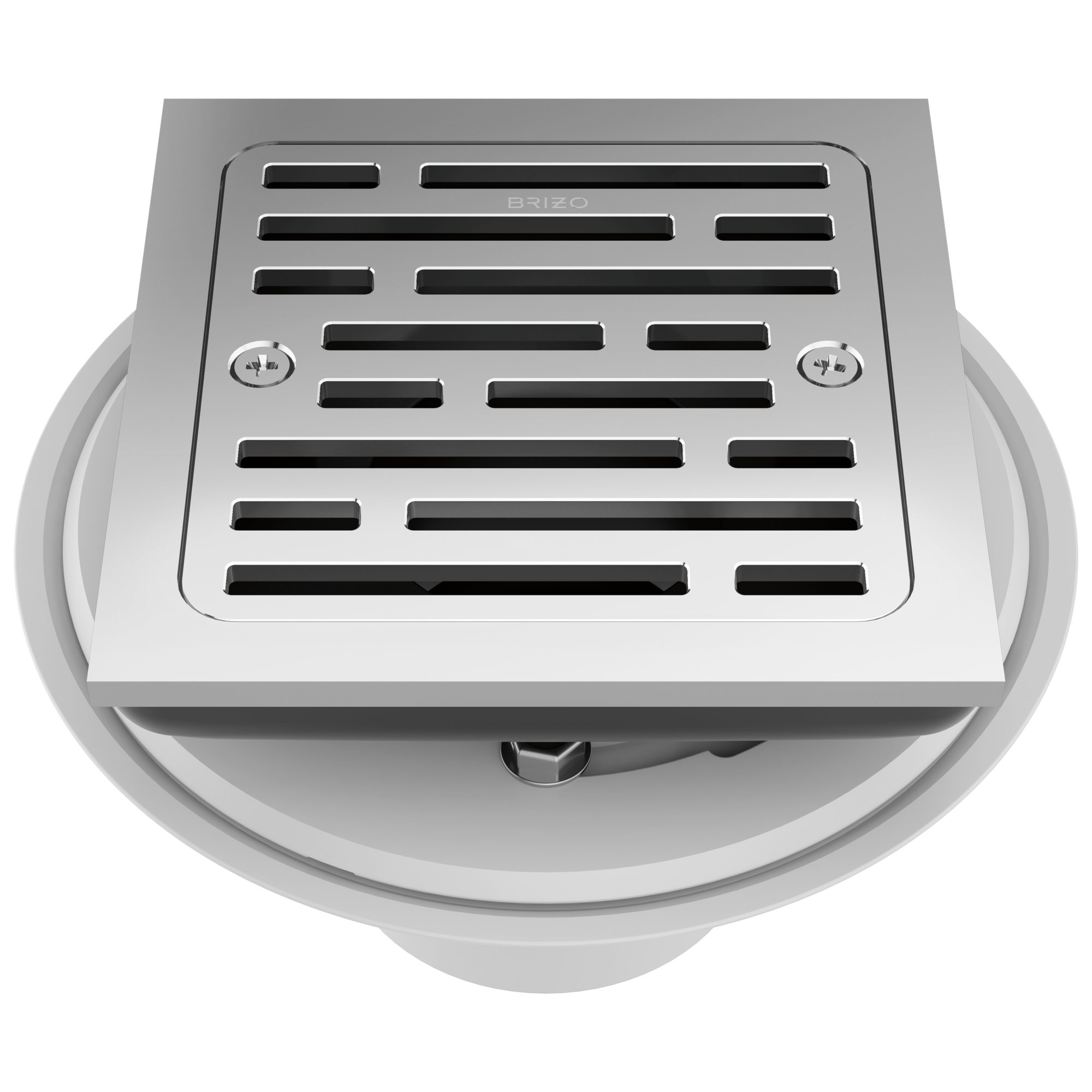 Brizo Square Tile - In Shower Drain with 4 - Foot Capacity for Modern Bathrooms