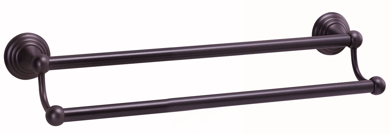 Alno Embassy Series 24-Inch Double Towel Bar for Bathroom Decor