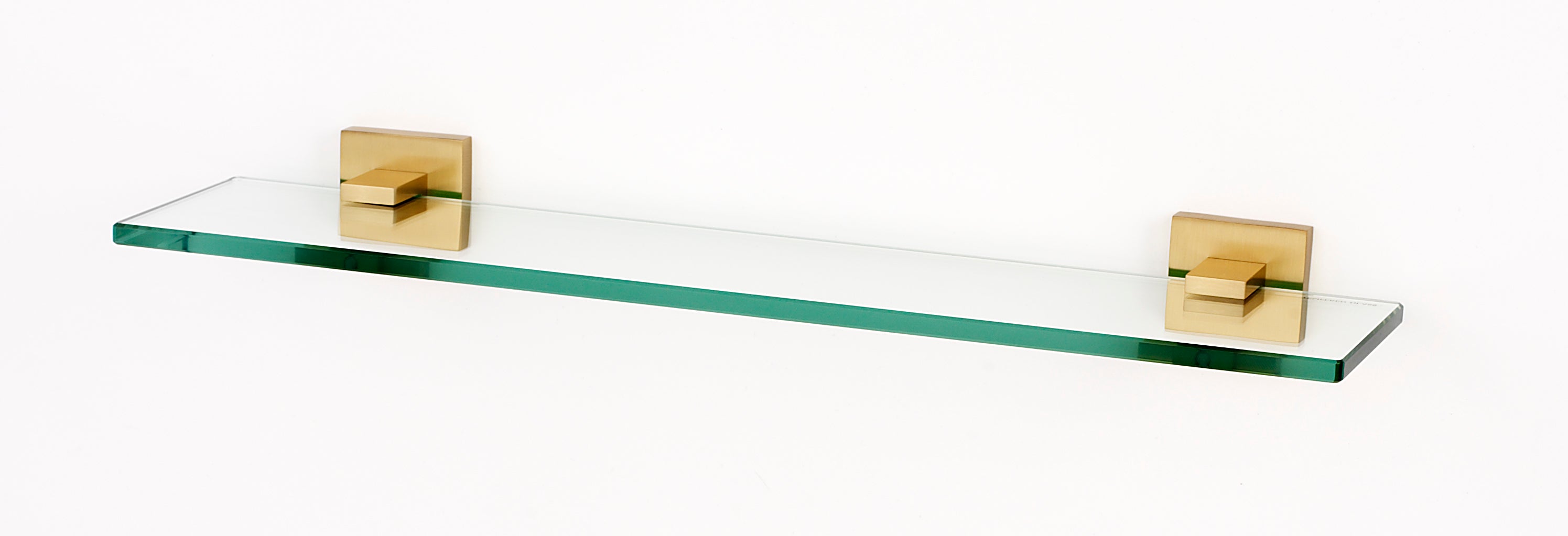 Alno Contemporary II Bathroom Glass Shelf with Brackets, 18 - foot Length