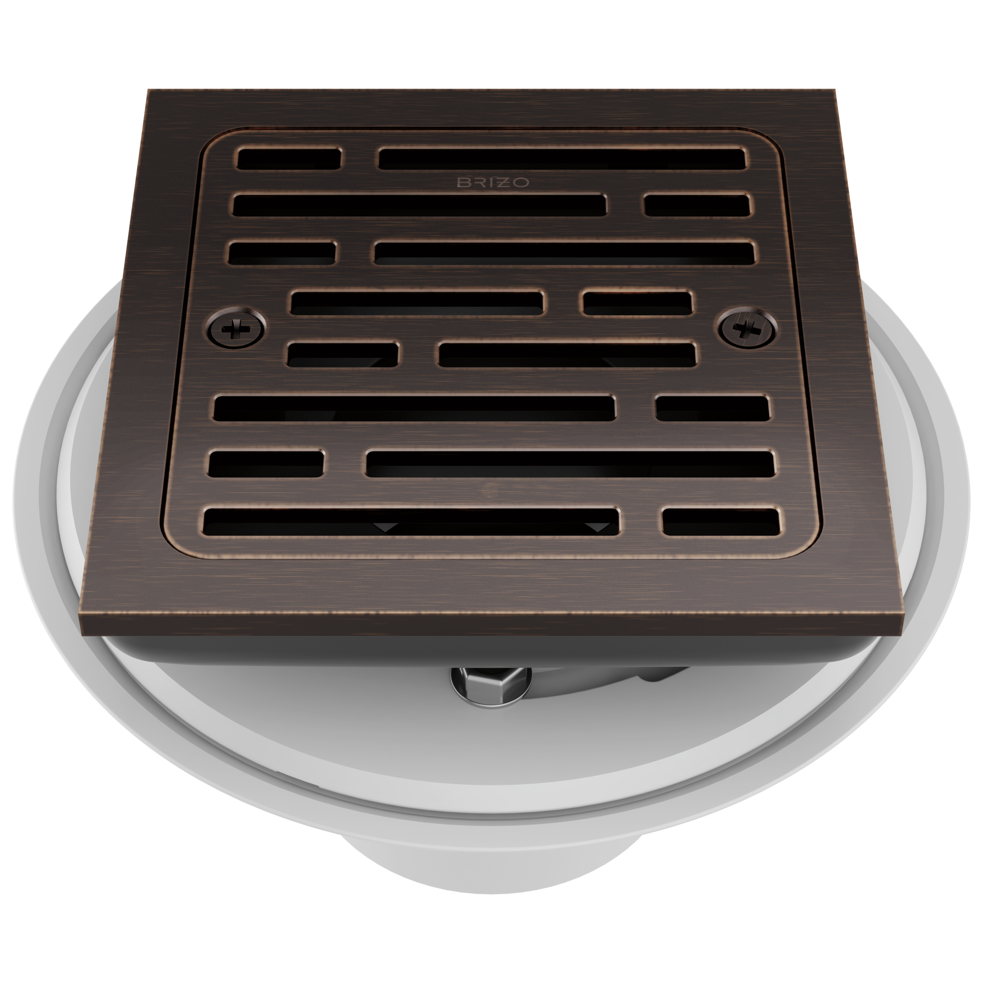 Brizo Square Tile - In Shower Drain with 4 - Foot Capacity for Modern Bathrooms