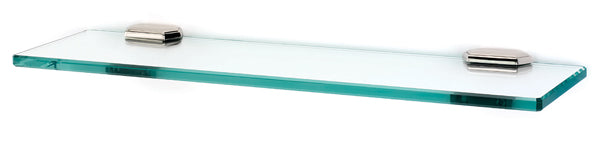 Alno Nicole 18 - Foot Glass Bathroom Shelf with Brackets for Bathroom Accessories