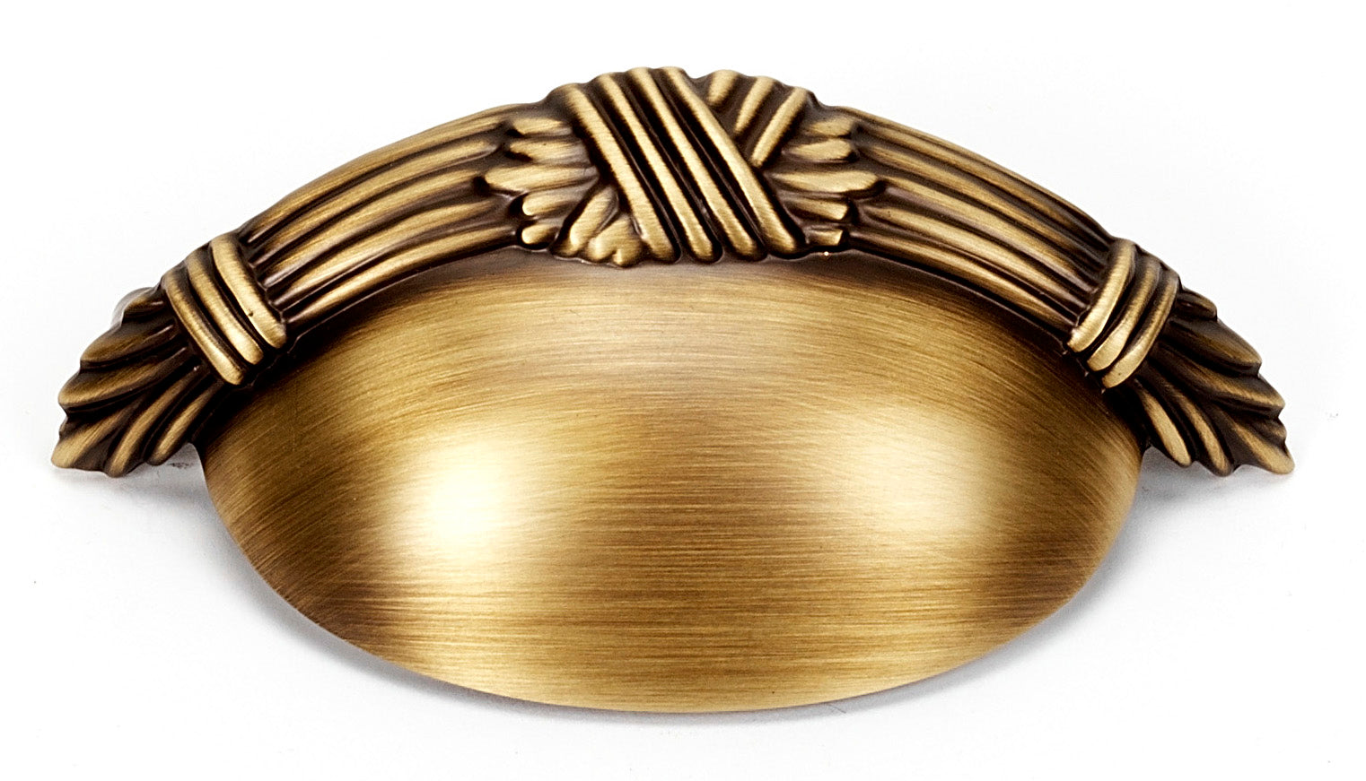 Alno Ribbon & Reed Three-Inch Center-to-Center Cabinet Cup Pull for Kitchen and Bathroom