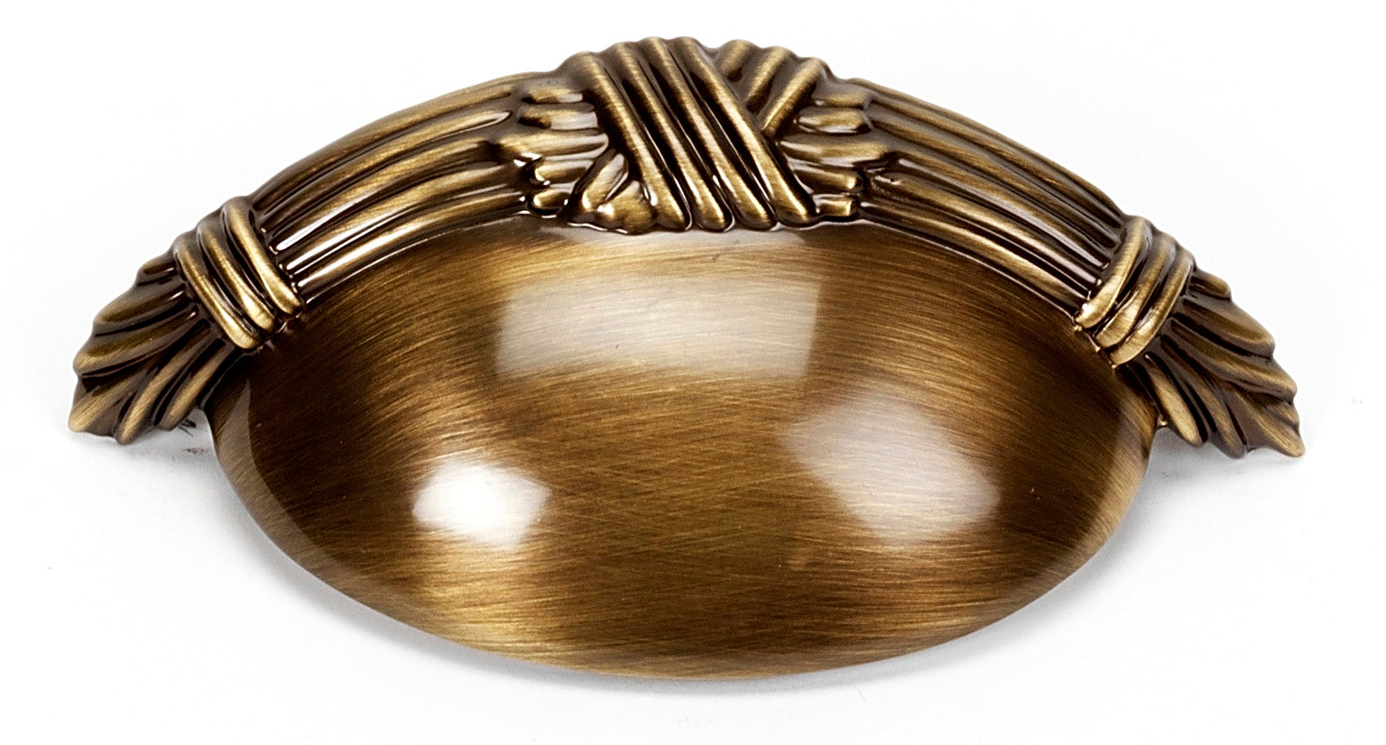 Alno Ribbon & Reed Three-Inch Center-to-Center Cabinet Cup Pull for Kitchen and Bathroom