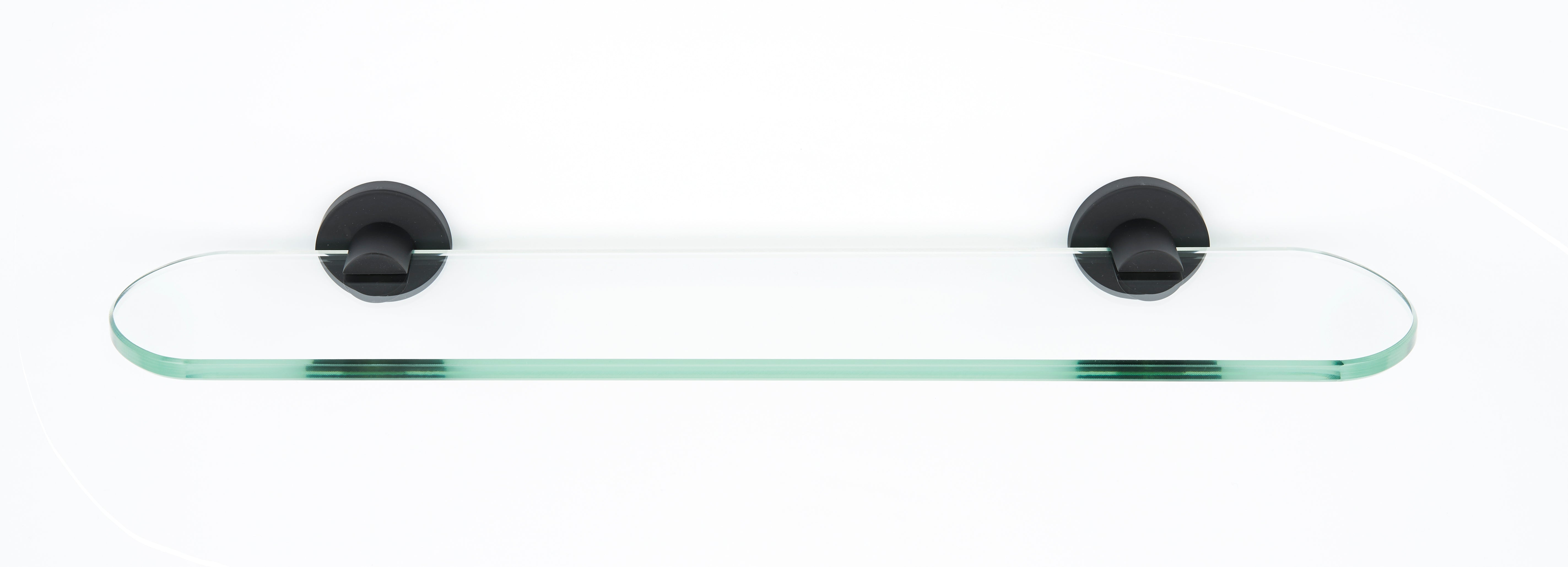 Alno Contemporary I 24-Inch Glass Bathroom Shelf with Sturdy Brackets