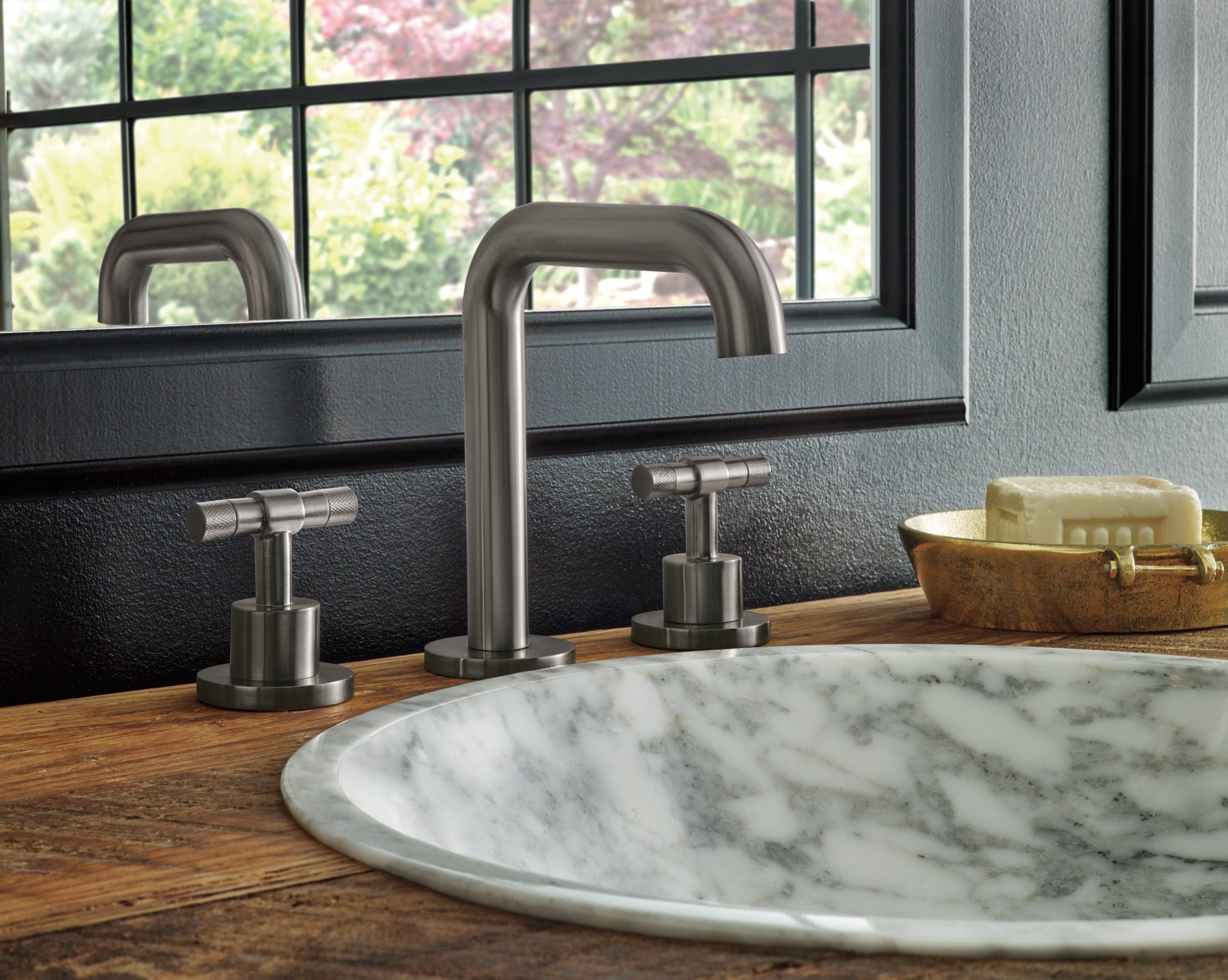Brizo Litze Premium Widespread Lavatory T - Lever Handle Kit for Stylish Bathrooms