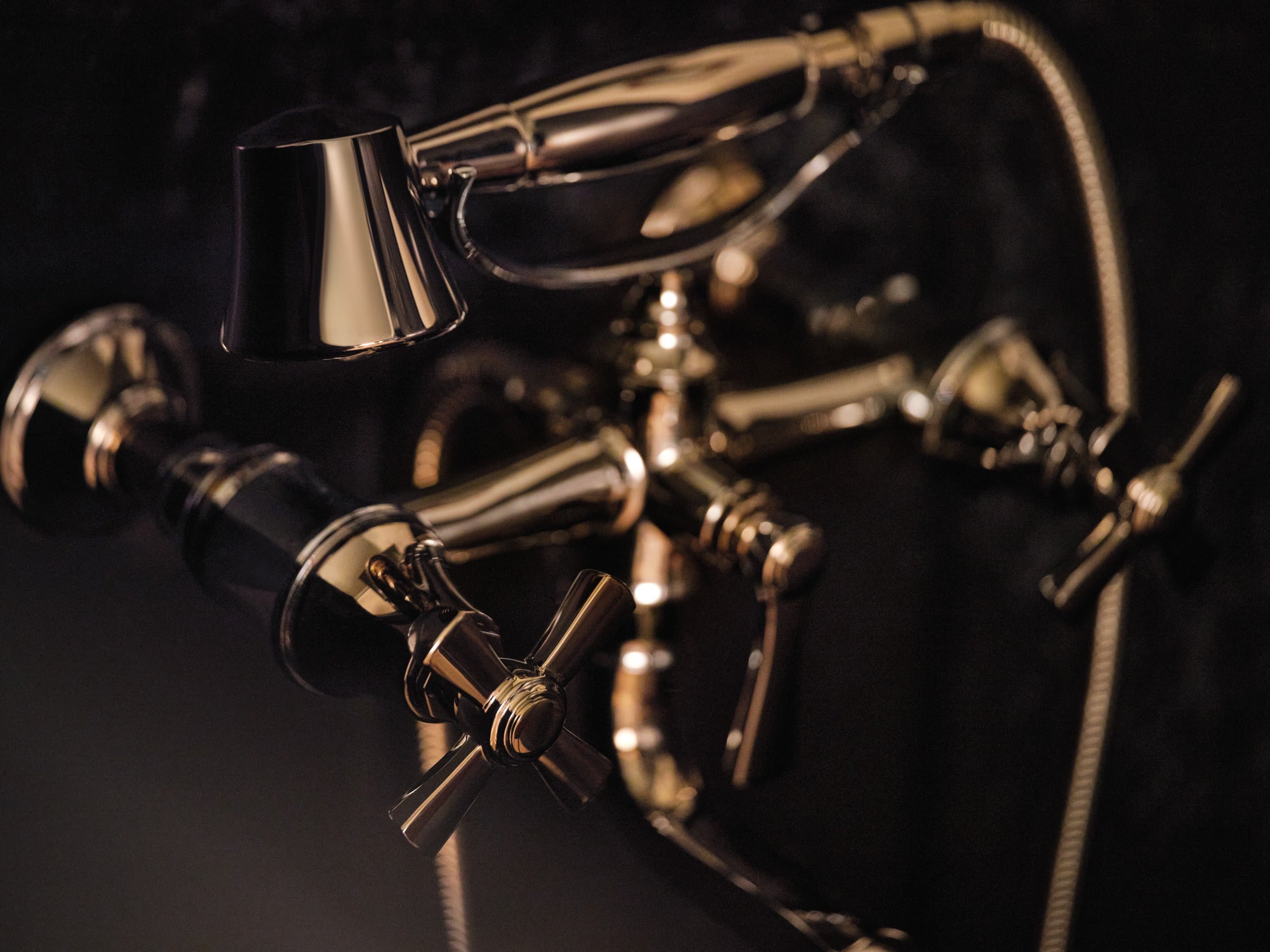 Brizo Luxury Traditional Wall - Mounted Tub Filler Unions with Optional Extension