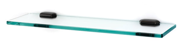 Alno Nicole 18 - Foot Glass Bathroom Shelf with Brackets for Bathroom Accessories