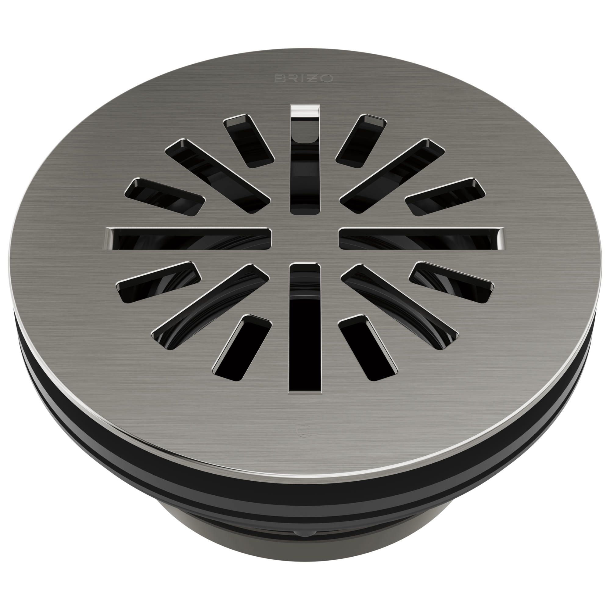 Brizo 4-Inch Prefabricated Round Shower Drain with Premium Features