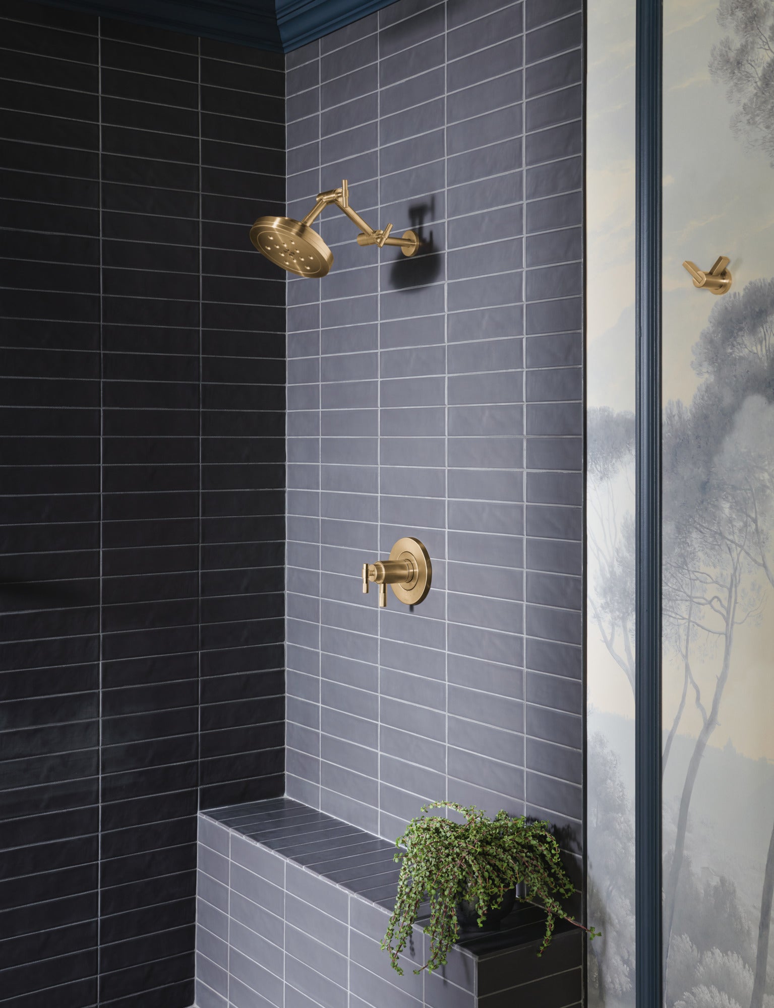 Brizo Litze High - Quality Zinc Double Robe Hook for Contemporary Bathrooms