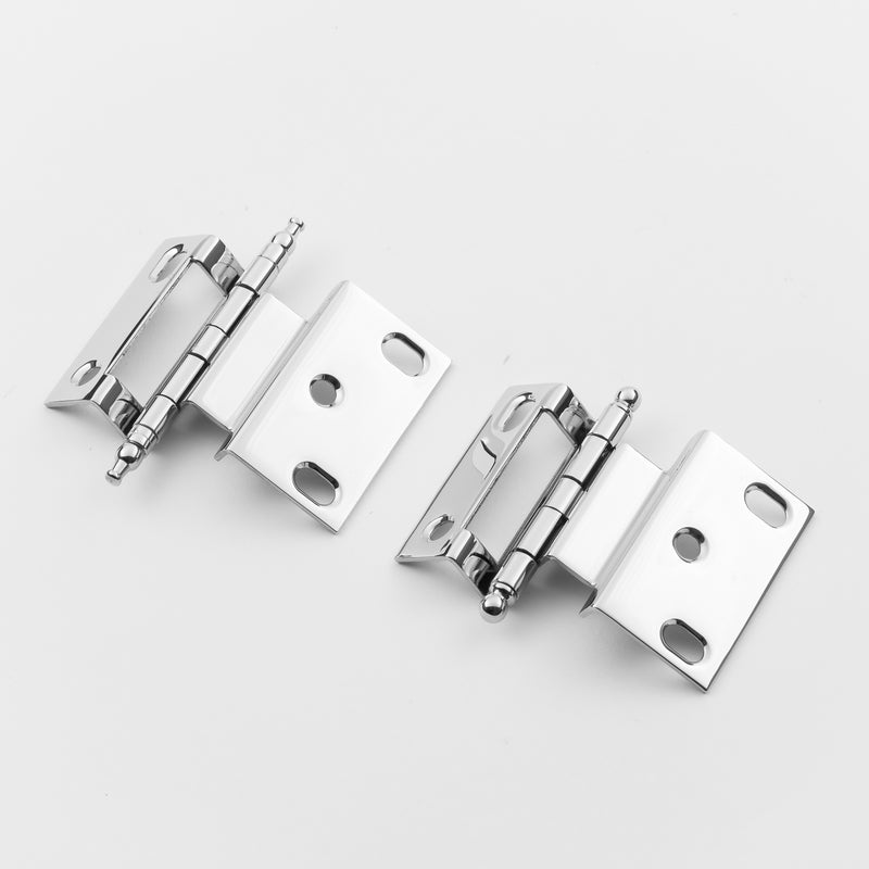 Exquisite Solid Brass 3/8 Offset Hinge with Ball Finial