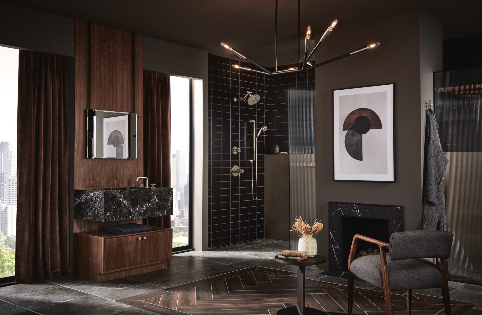 Brizo Litze High - Quality Zinc Double Robe Hook for Contemporary Bathrooms