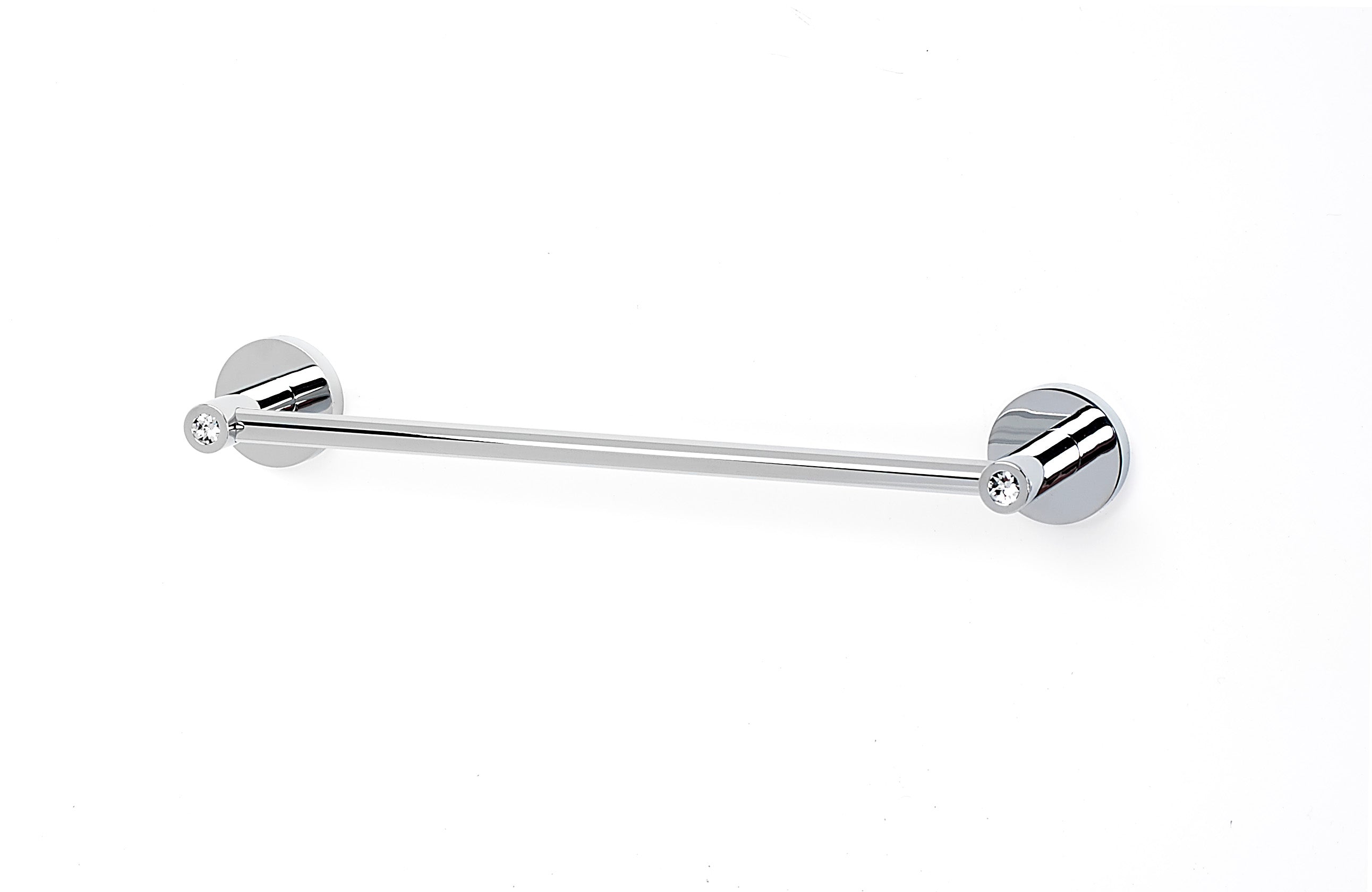 Alno Contemporary I Crystal 12 - Inch Center - to - Center Bathroom Towel Bar for Modern Bathrooms