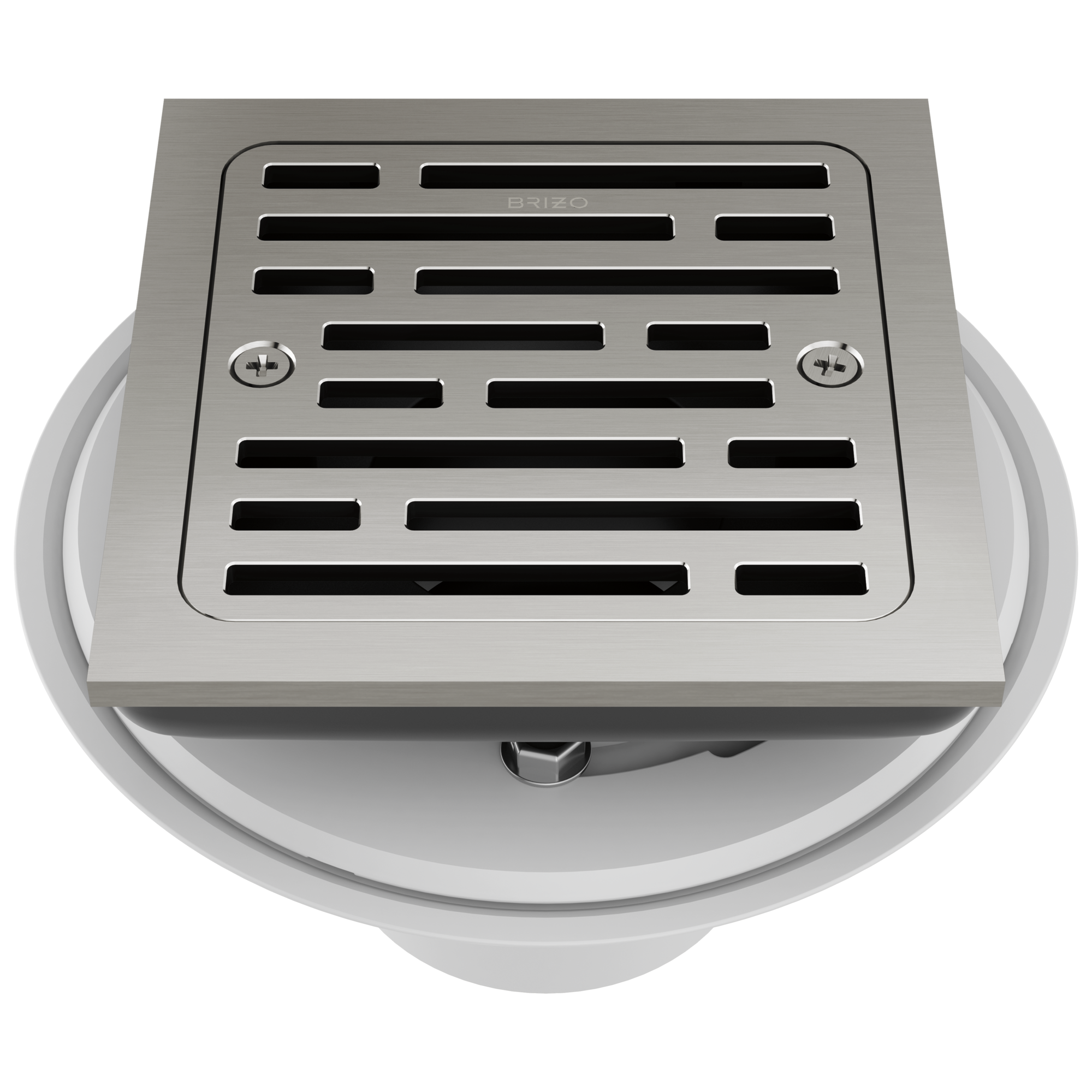 Brizo Square Tile - In Shower Drain with 4 - Foot Capacity for Modern Bathrooms