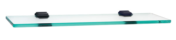 Alno Geometric 18' Bathroom Glass Shelf with Durable Brackets