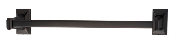 Alno 12-Feet Geometric Transitional Style Bath Towel Bar