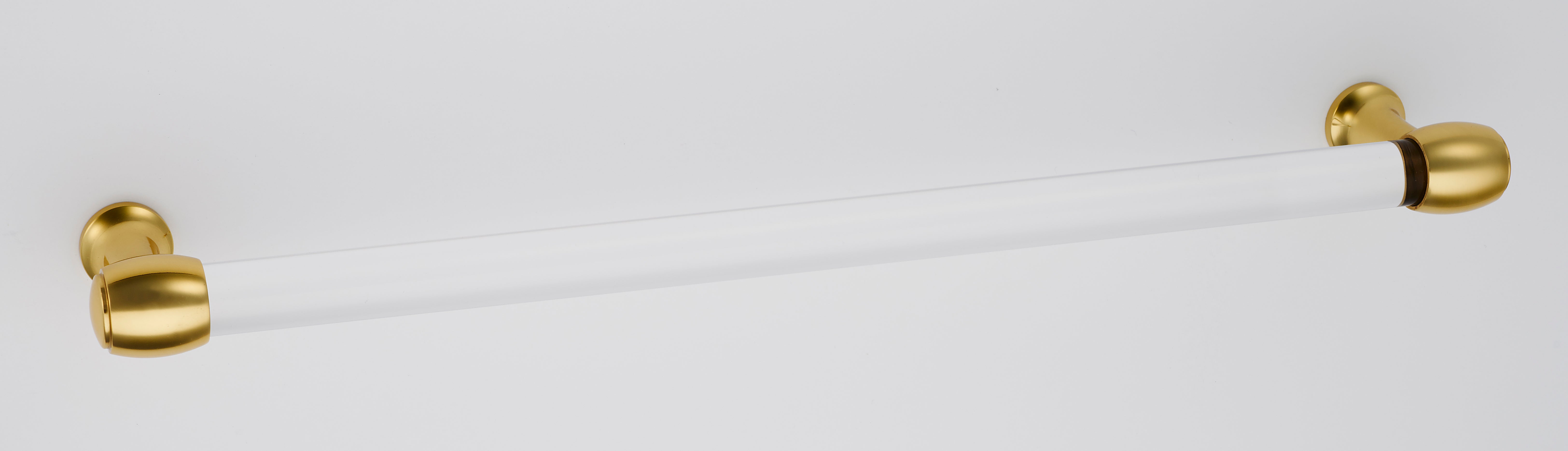 Alno Royale Translucent Acrylic 12-Inch Center-to-Center Cabinet Pull for Modern and Transitional Cabinetry